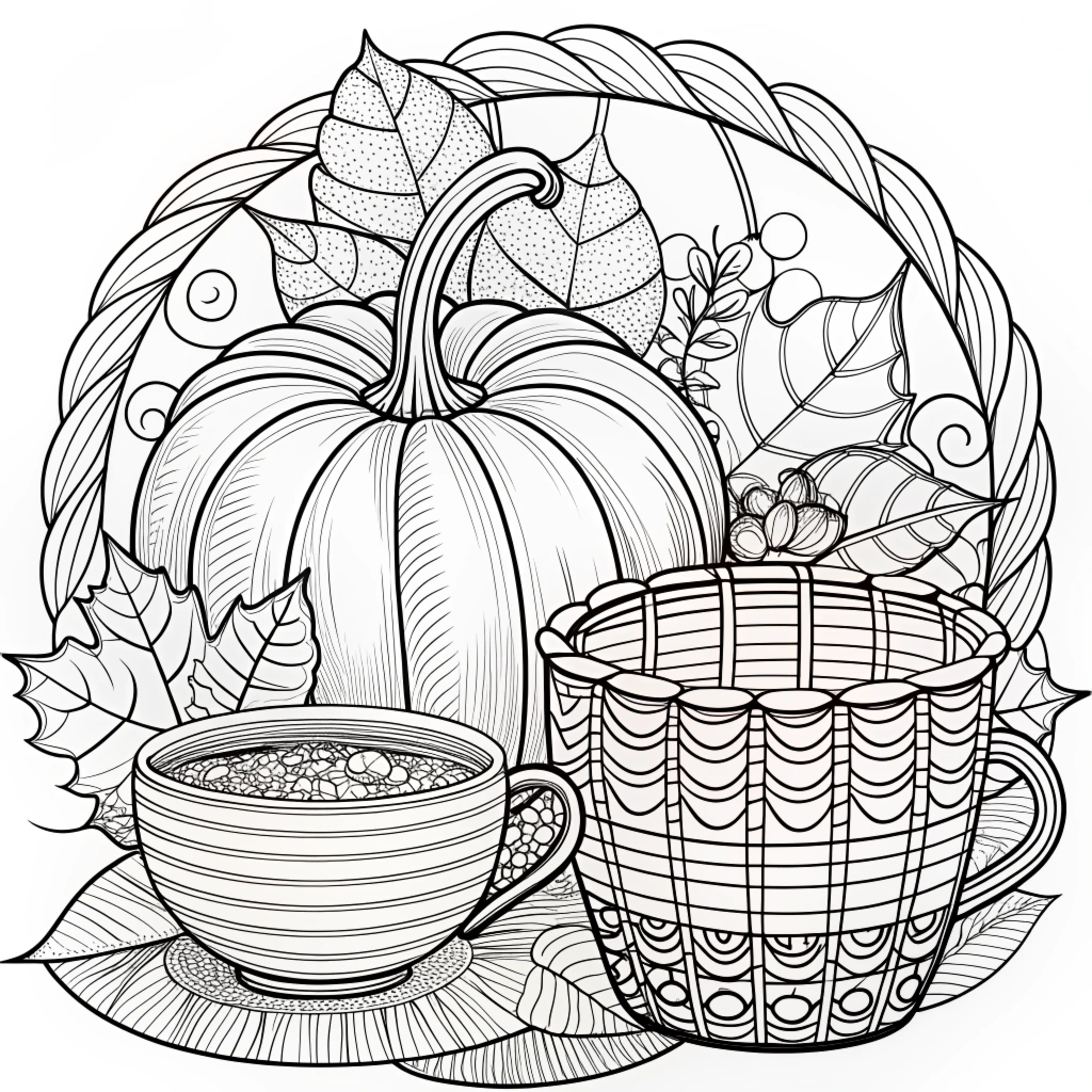 Autumn Fall Coloring Pages