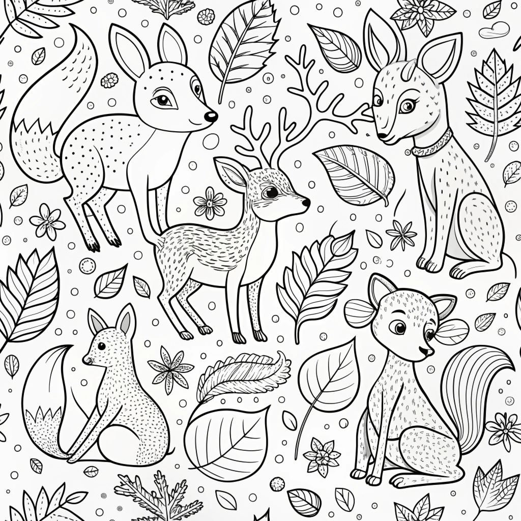 Autumn Fall Coloring Pages