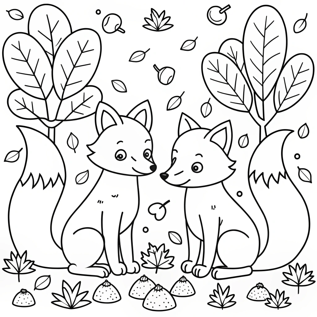 Autumn Fall Coloring Pages