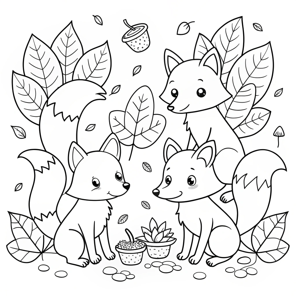 Autumn Fall Coloring Pages