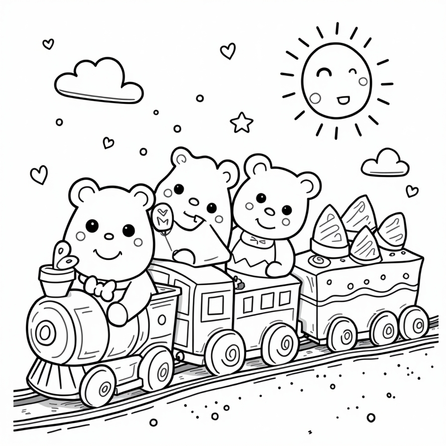 Free Cute Friends Bears Coloring Pages: Fun for Kids and Adults Alike!